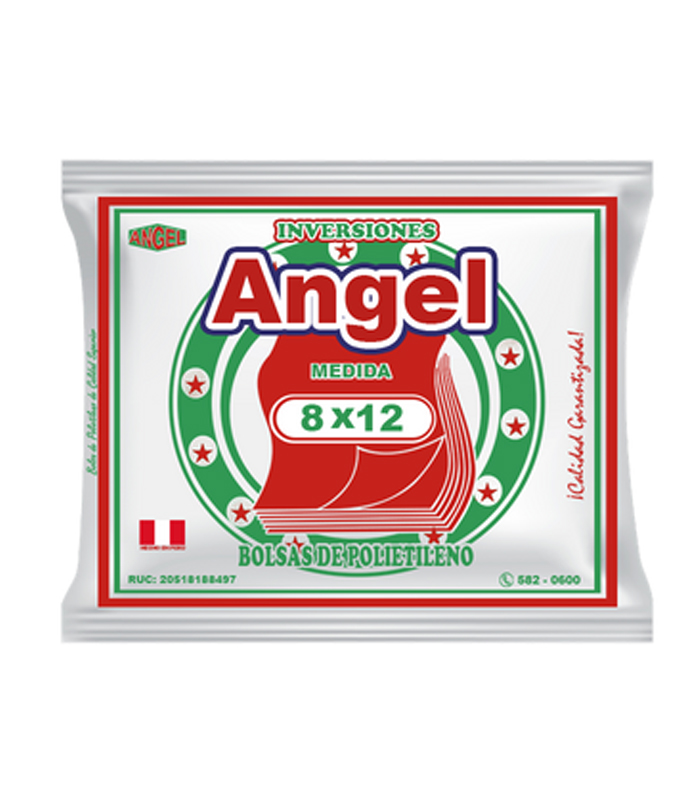 Bolsa de polietileno 8 x 12 ANGEL